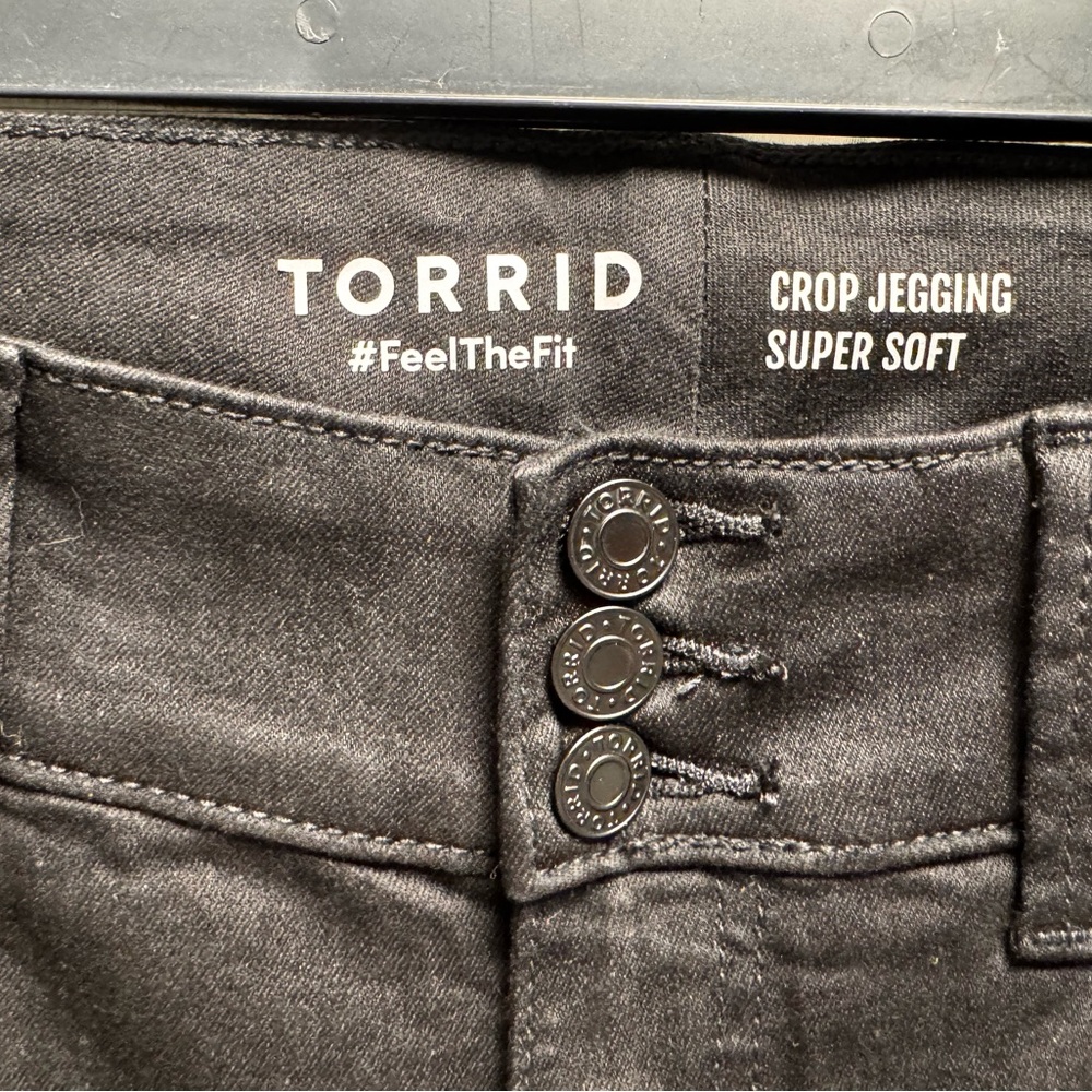 Torrid, black denim, brand new tags, size 16 W